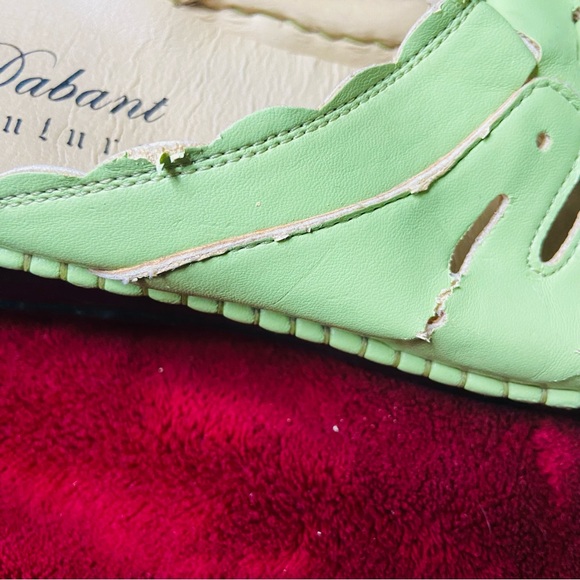 Dabant couture green sandals cut out size 8 1/2 - Picture 7 of 11